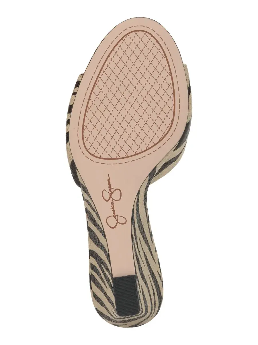Сандалии-клинья Bolir с миндальным мысом Jessica Simpson, Bone Combo Zebra — изображение 5 из 5