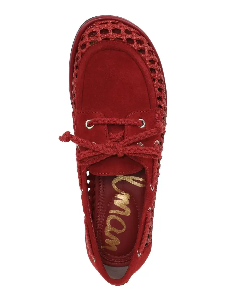 Лоферы Bria Moccasin с круглым носком Sam Edelman — изображение 4 из 5, красный