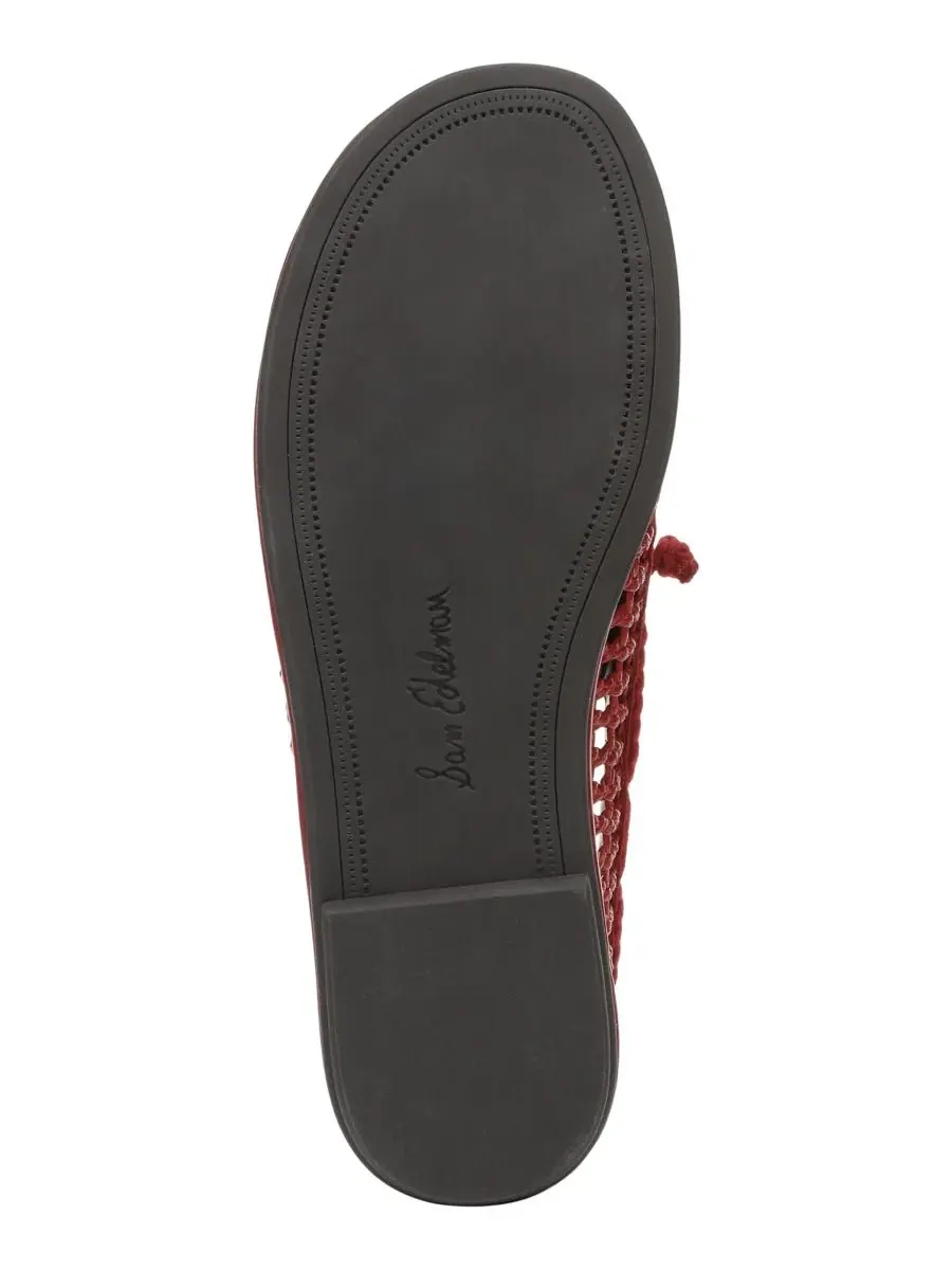 Лоферы Bria Moccasin с круглым носком Sam Edelman — изображение 5 из 5, красный