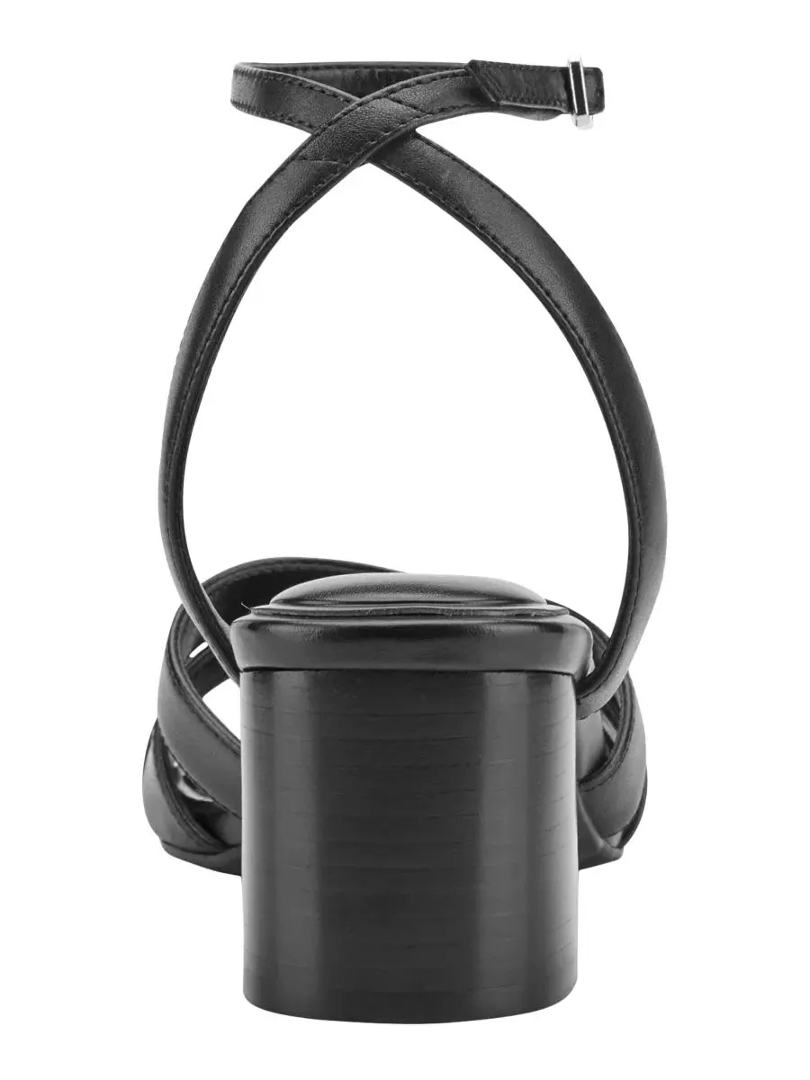 Босоножки Delicia eFlex из кожи на устойчивом каблуке Easy Spirit — изображение 3 из 5, черный