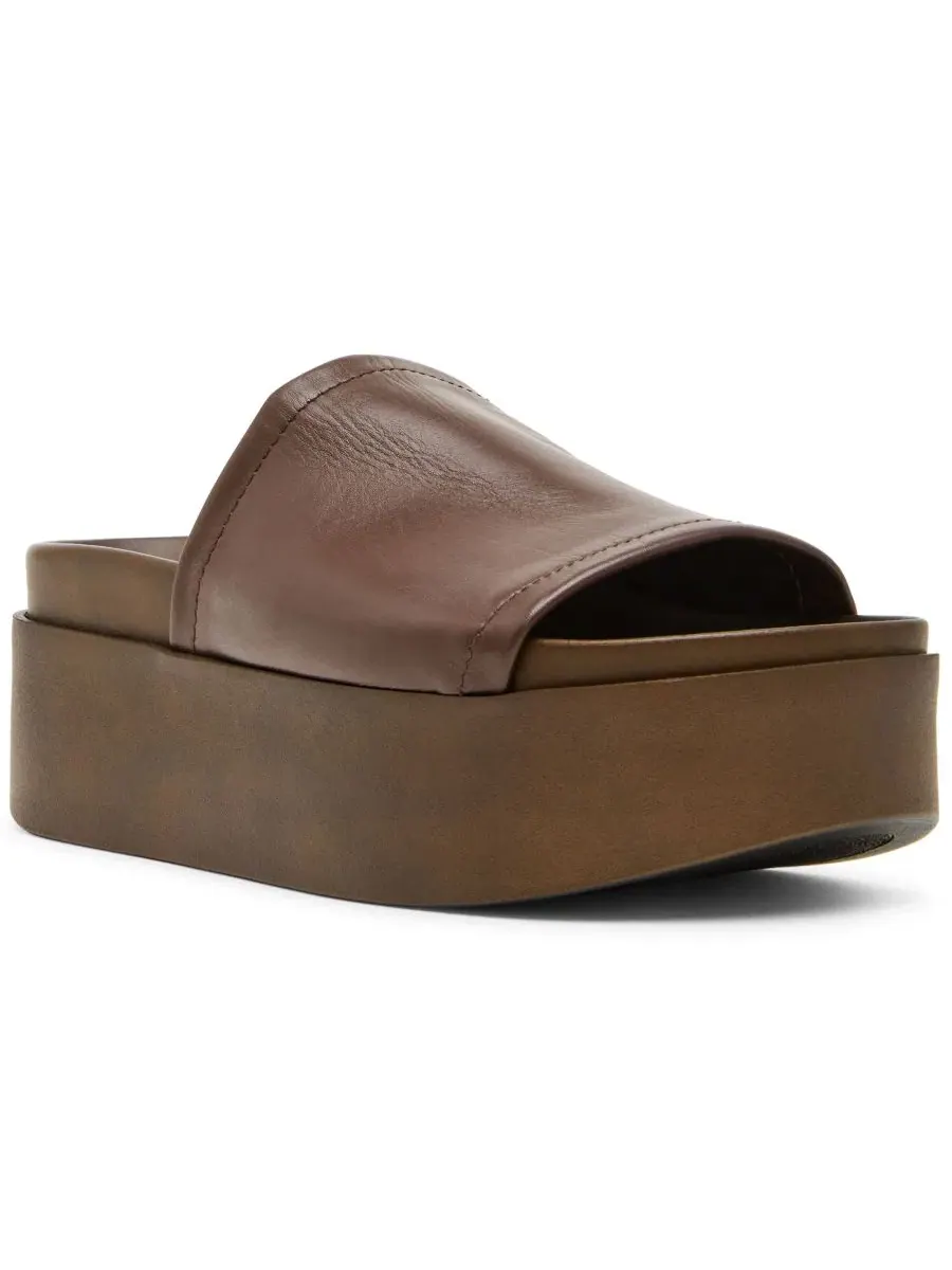 Босоножки на платформе с круглым носком Arwen Platform Slip-On Slide Steve Madden