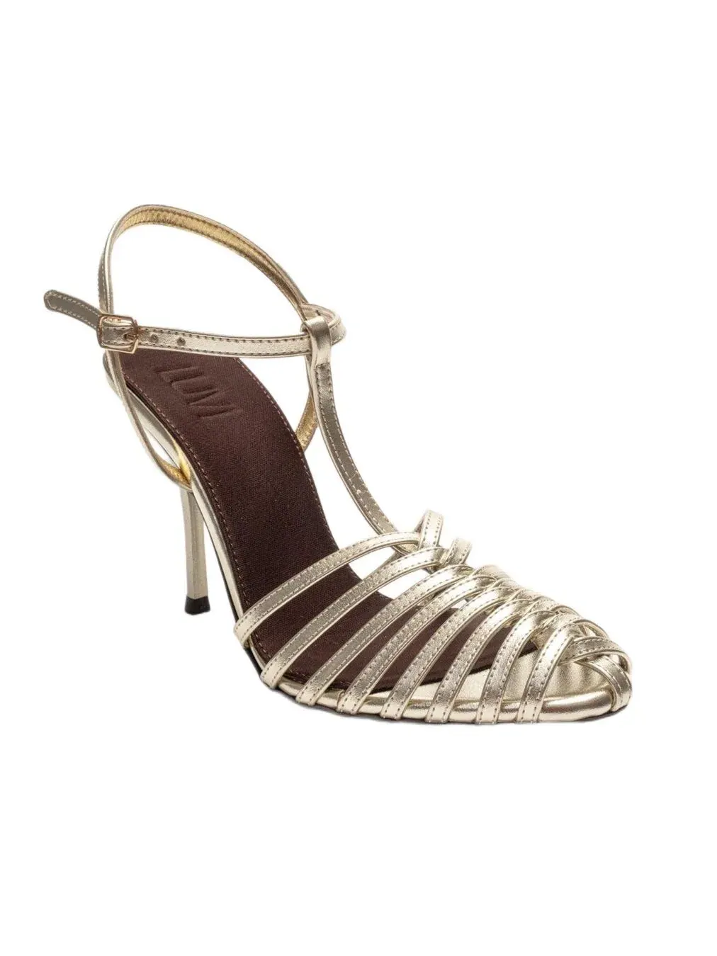 Туфли-стилетто Pasion с Т-образным ремешком Prologue Shoes — изображение 1 из 4, золото