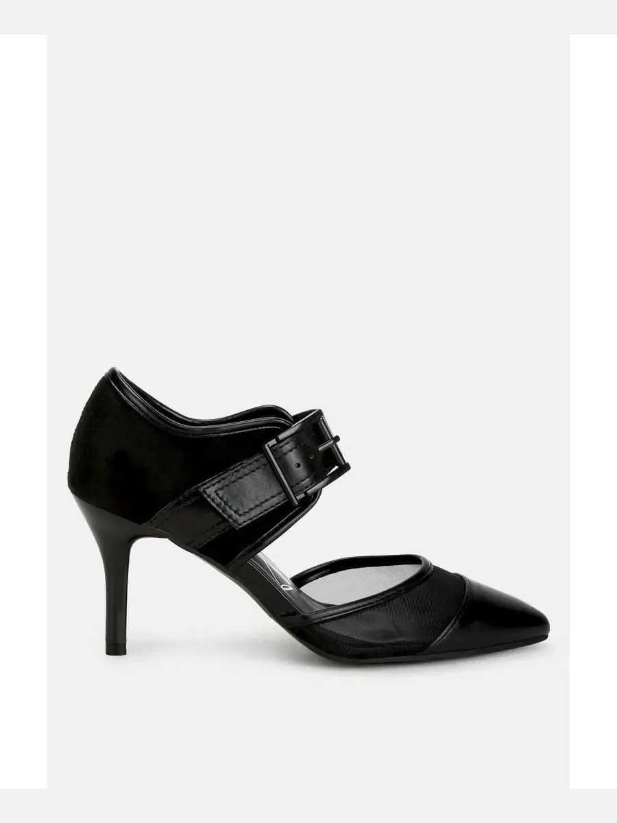 Туфли-лодочки с пряжкой Aneri Buckle Detail London Rag — изображение 2 из 3, черный