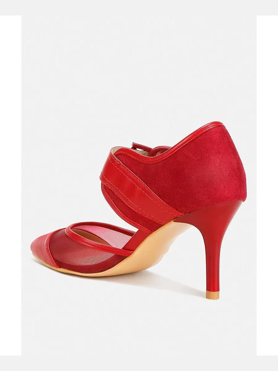 Туфли-лодочки Aneri Buckle Detail Pump Sandals London Rag — изображение 4 из 4, бордовый