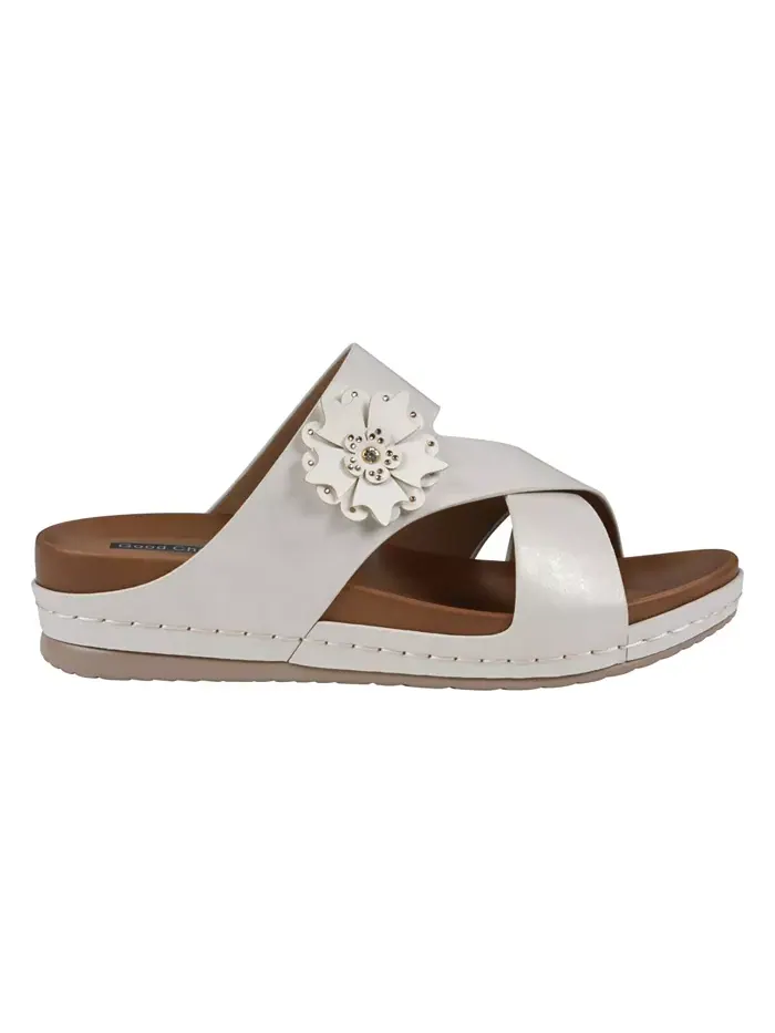 Женские босоножки Nessie Flower на платформе GC Shoes — изображение 2 из 5, белый