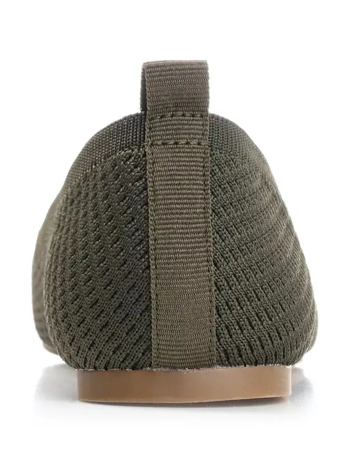 Женские балетки Maryann Knit Round Toe Journee Collection — изображение 3 из 7, зеленый