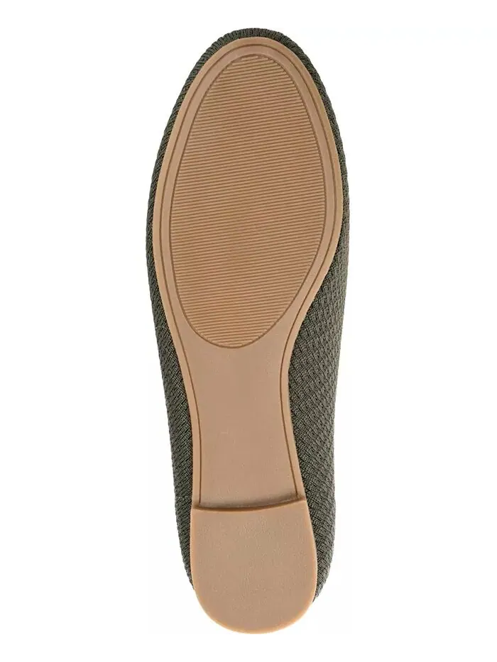 Женские балетки Maryann Knit Round Toe Journee Collection — изображение 5 из 7, зеленый