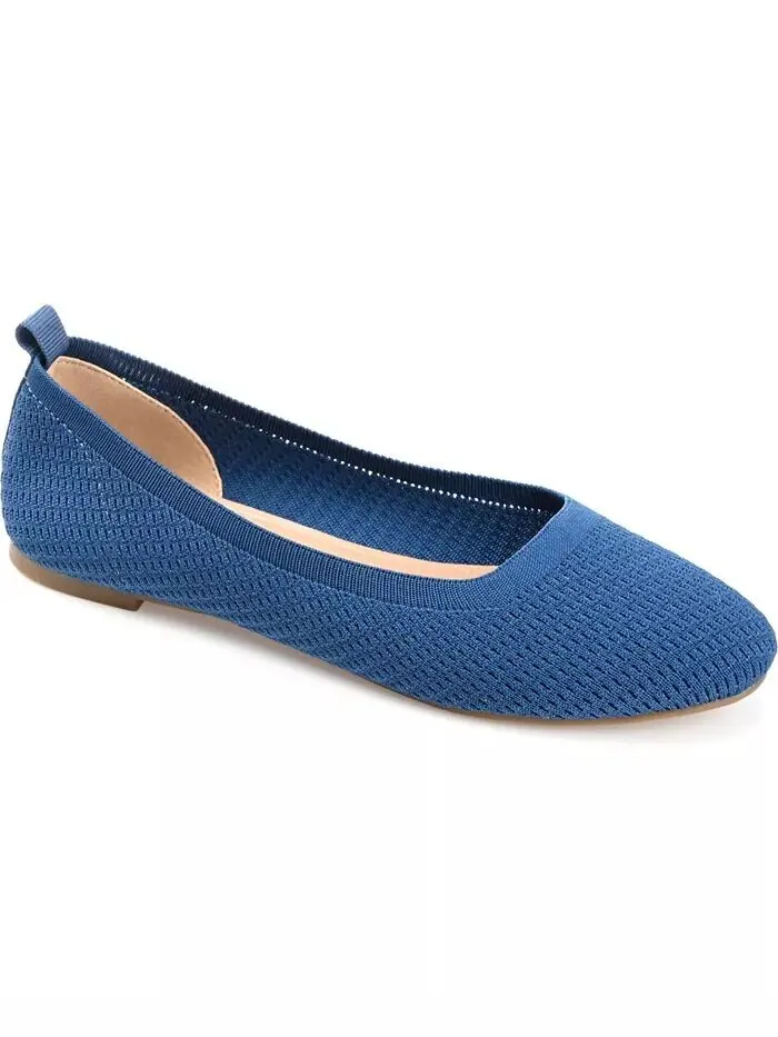 Женские балетки Maryann Knit Round Toe Journee Collection — изображение 1 из 7, синий