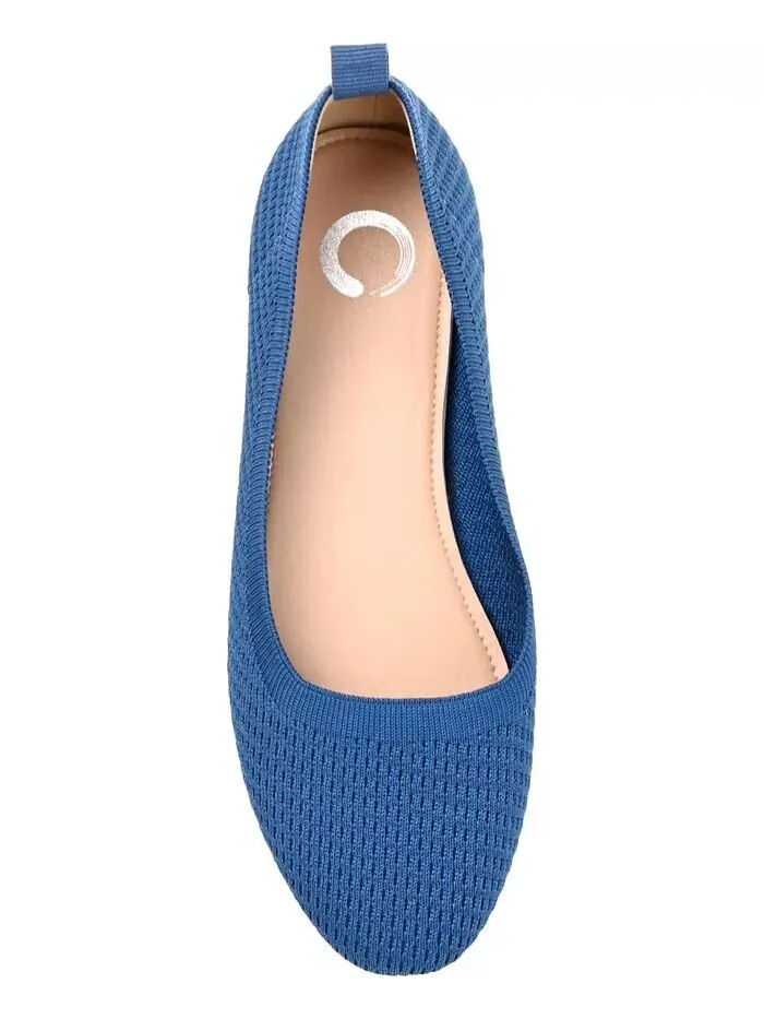 Женские балетки Maryann Knit Round Toe Journee Collection — изображение 4 из 7, синий