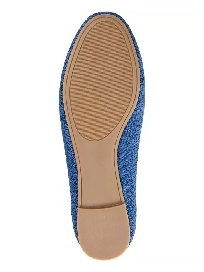 Женские балетки Maryann Knit Round Toe Journee Collection — изображение 5 из 7, синий