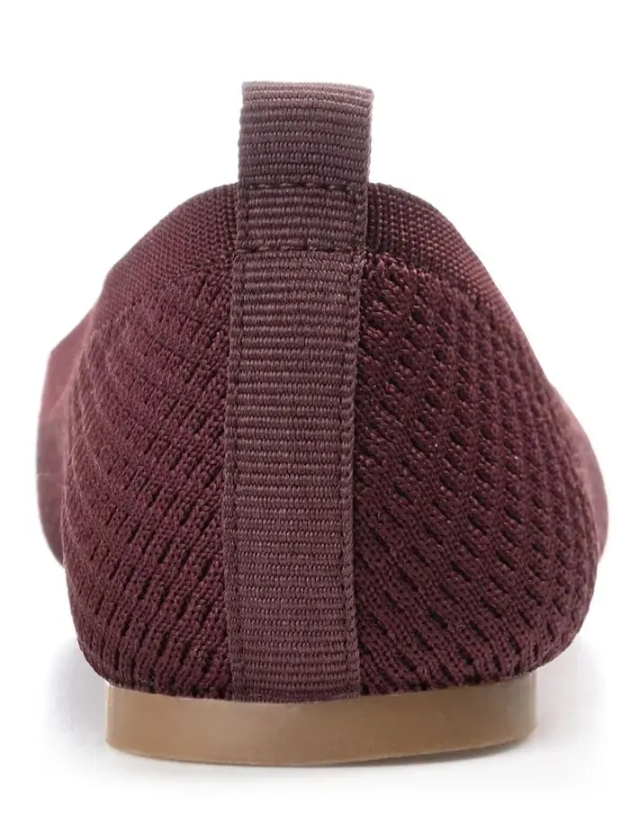 Женские балетки Maryann Knit Round Toe Journee Collection — изображение 3 из 7, сирень