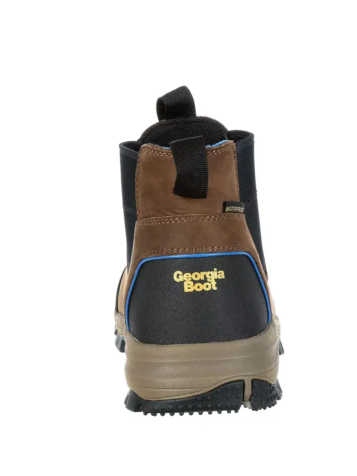Мужские водонепроницаемые рабочие ботинки «Челси» «Ромео» от Blue Collar GEORGIA BOOT — изображение 4 из 6, коричневый