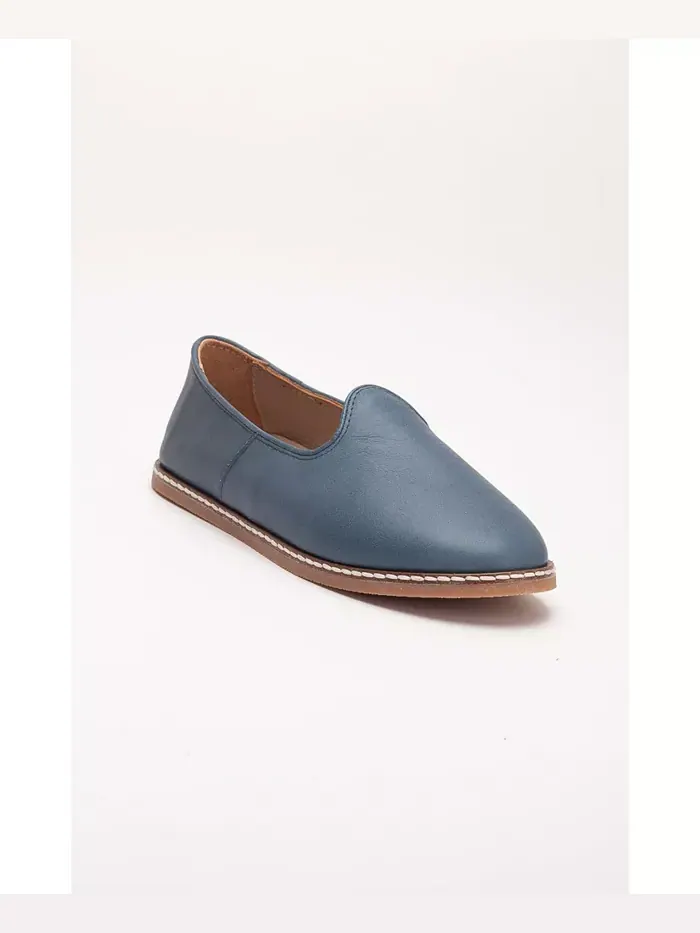 Туфли на плоской подошве (женские) Epilogue Shoes — синий