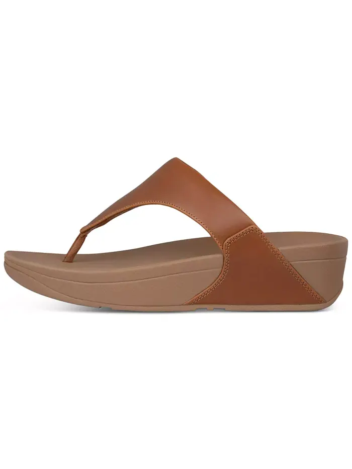 Сандалии Lulu Leather Toe-Thongs повседневные FitFlop — изображение 2 из 7, светлый бежевый