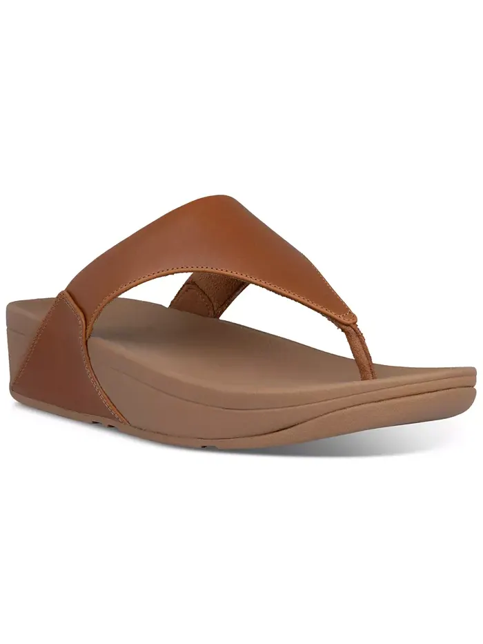 Сандалии Lulu Leather Toe-Thongs повседневные FitFlop — изображение 7 из 7, светлый бежевый