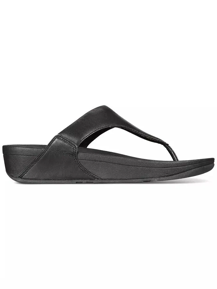 Женские кожаные сандалии Lulu с ремешками на носке FitFlop — изображение 2 из 7, черный