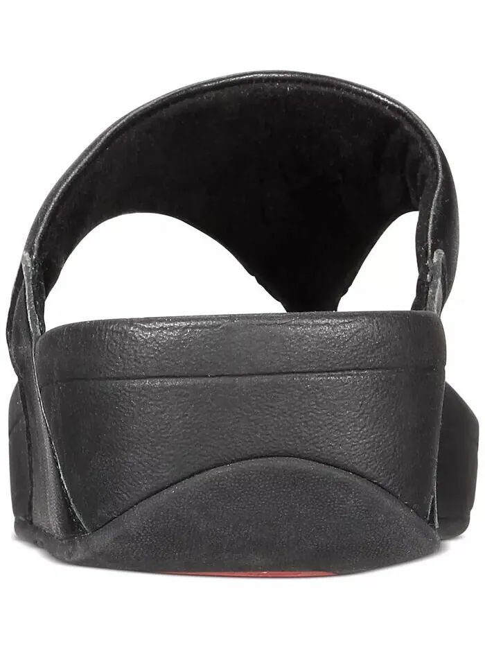 Женские кожаные сандалии Lulu с ремешками на носке FitFlop — изображение 3 из 7, черный