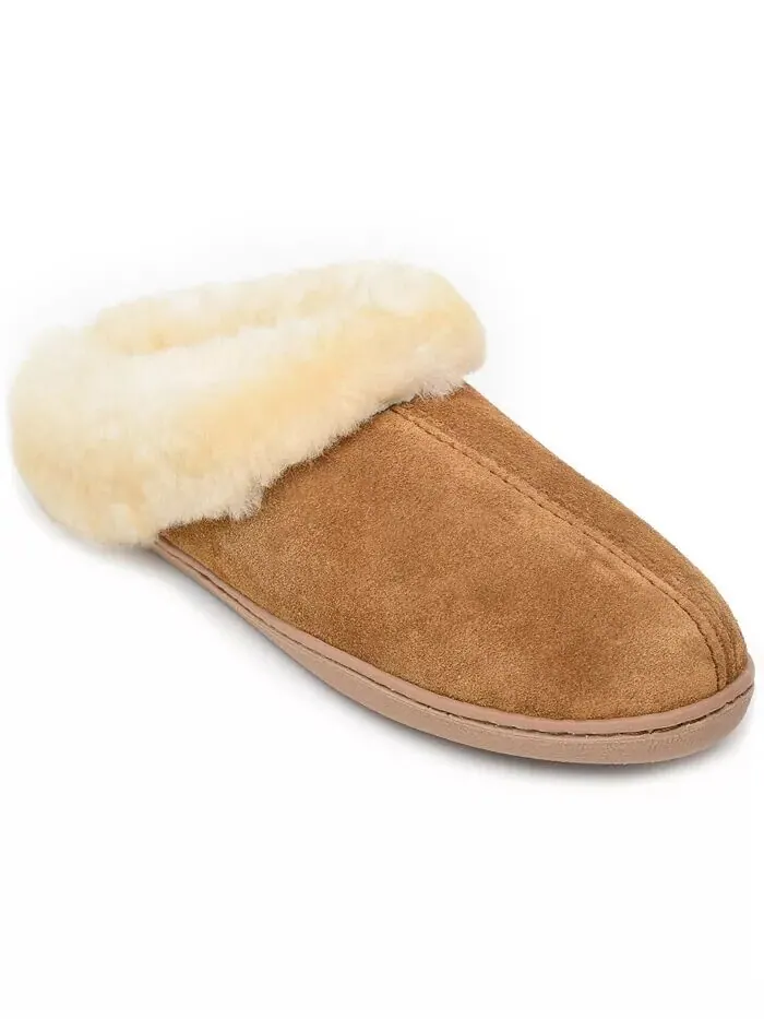 Женские тапочки-мюли из овчины Minnetonka — изображение 1 из 3, бежевый