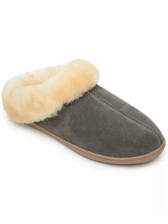 Женские тапочки-мюли из овчины Minnetonka — изображение 1 из 3, серый