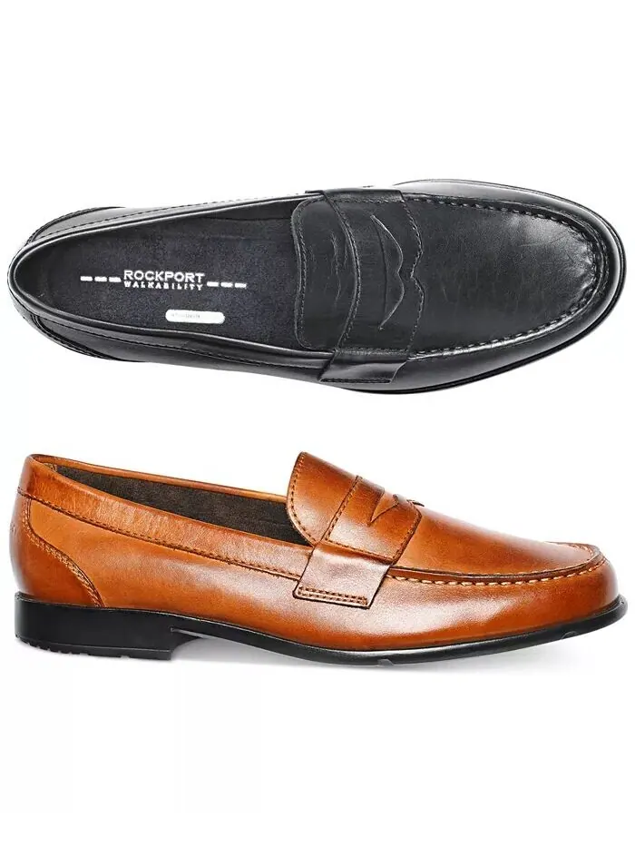 Мужские классические пенни-лоферы Rockport — изображение 6 из 9, коричневый