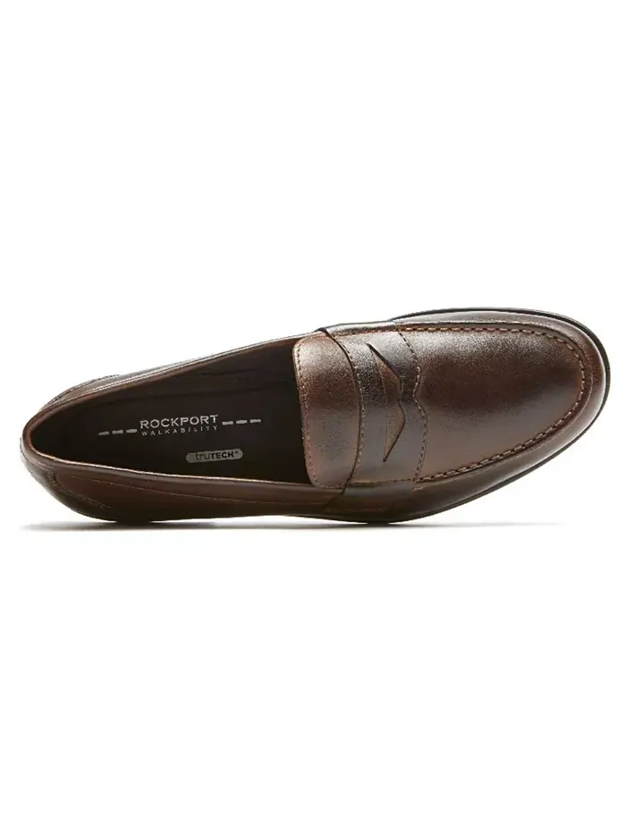 Мужские классические лоферы Penny Rockport — изображение 4 из 8, коричневый