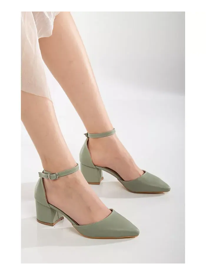 Туфли Miranda на низком каблуке с жемчугом Forever & Always Shoes — изображение 6 из 7, зеленый