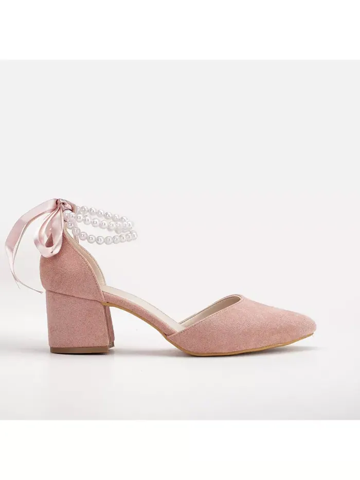 Туфли Miranda на низком каблуке с жемчугом Forever & Always Shoes
