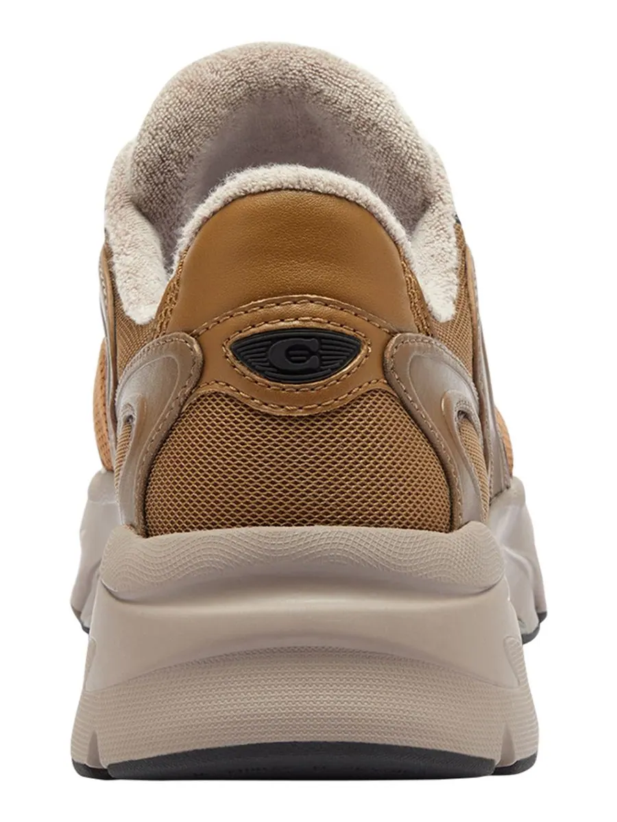 Мужские кроссовки Bolt Runner на шнуровке COACH — изображение 3 из 6, коричневый