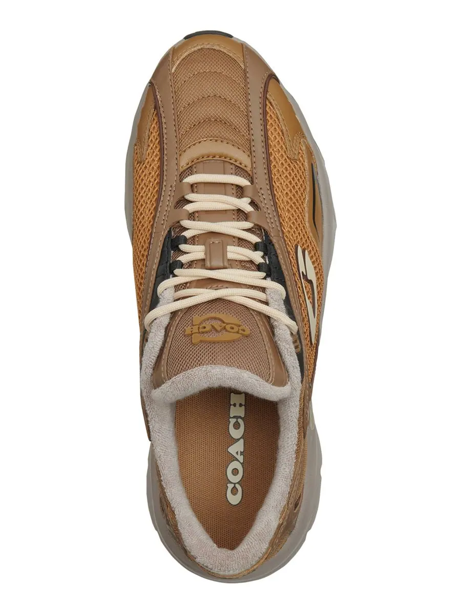 Мужские кроссовки Bolt Runner на шнуровке COACH — изображение 4 из 6, коричневый