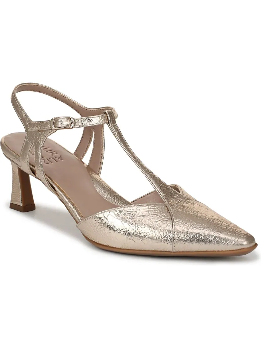 Женские туфли-лодочки Torin с ремешками на пятке Naturalizer, Champagne Faux Leather — изображение 1 из 5