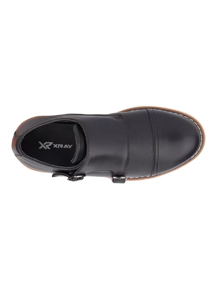 Маленькие мальчики Юношеские туфли Michael Dress Casual Monk Strap XRAY — изображение 4 из 7, черный