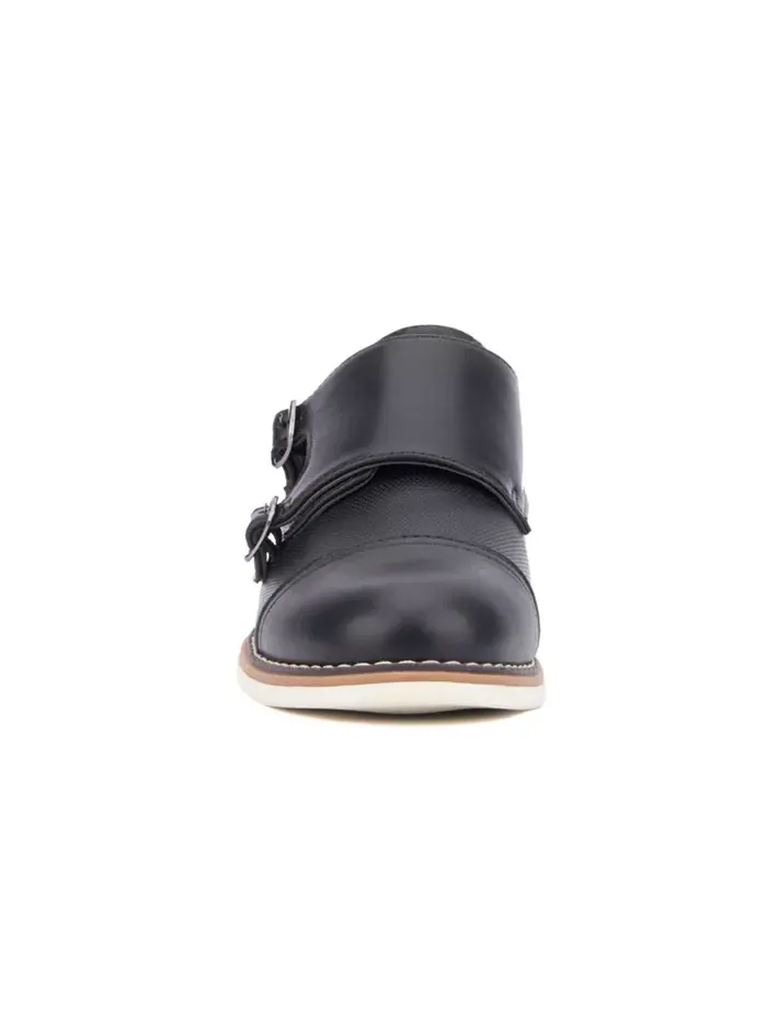 Маленькие мальчики Юношеские туфли Michael Dress Casual Monk Strap XRAY — изображение 6 из 7, черный