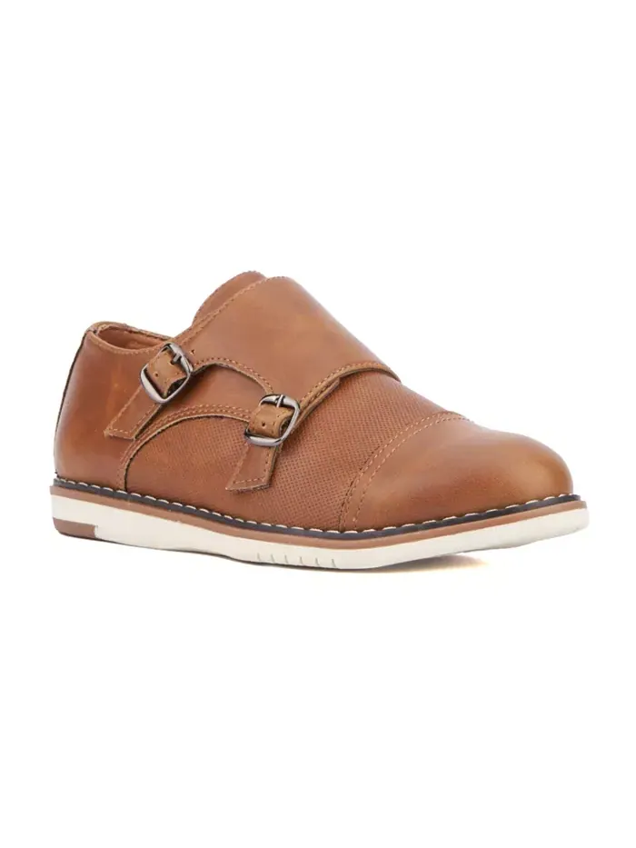 Маленькие мальчики Юношеские туфли Michael Dress Casual Monk Strap XRAY — изображение 1 из 7, коричневый