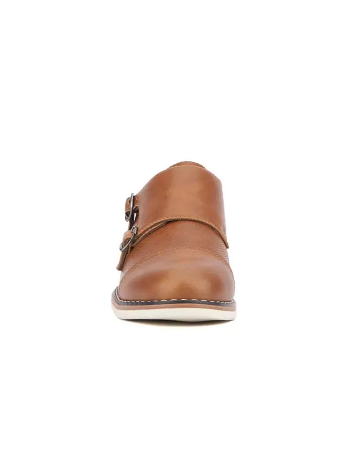 Маленькие мальчики Юношеские туфли Michael Dress Casual Monk Strap XRAY — изображение 4 из 7, коричневый
