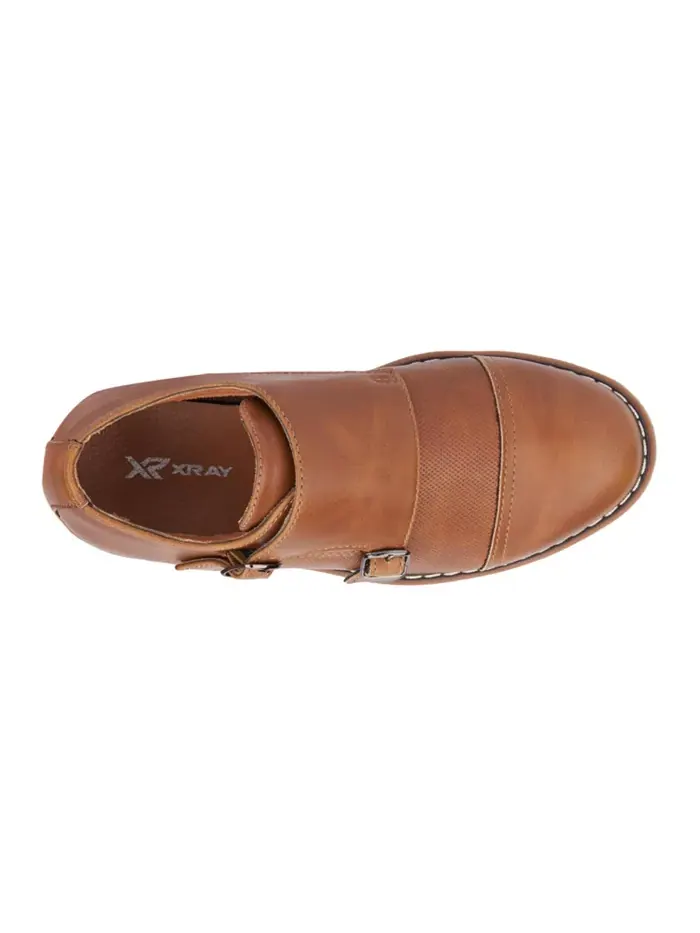 Маленькие мальчики Юношеские туфли Michael Dress Casual Monk Strap XRAY — изображение 7 из 7, коричневый