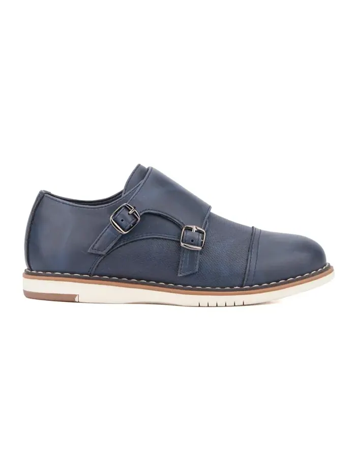 Маленькие мальчики Юношеские туфли Michael Dress Casual Monk Strap XRAY — изображение 2 из 7, темно-синий