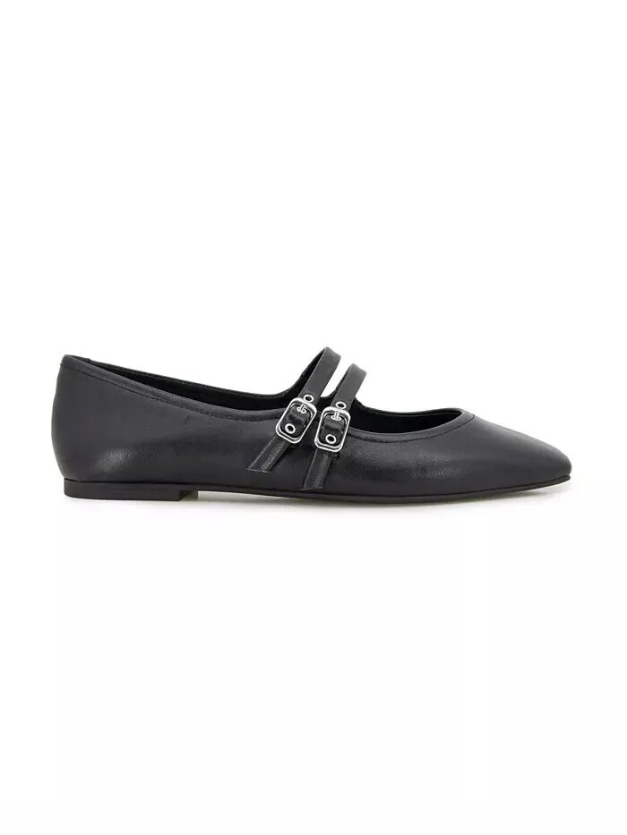 Женские балетки Jasmine Square Toe Kenneth Cole New York — изображение 6 из 9, черный/бежевый