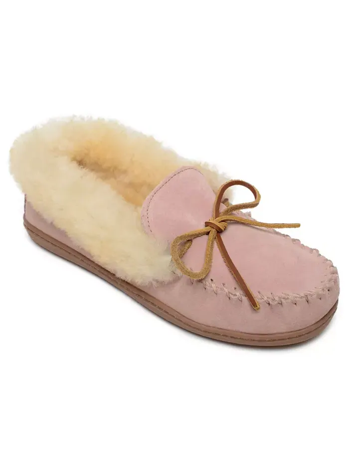 Женские альпийские тапочки из овчины Minnetonka — изображение 1 из 6, розовый