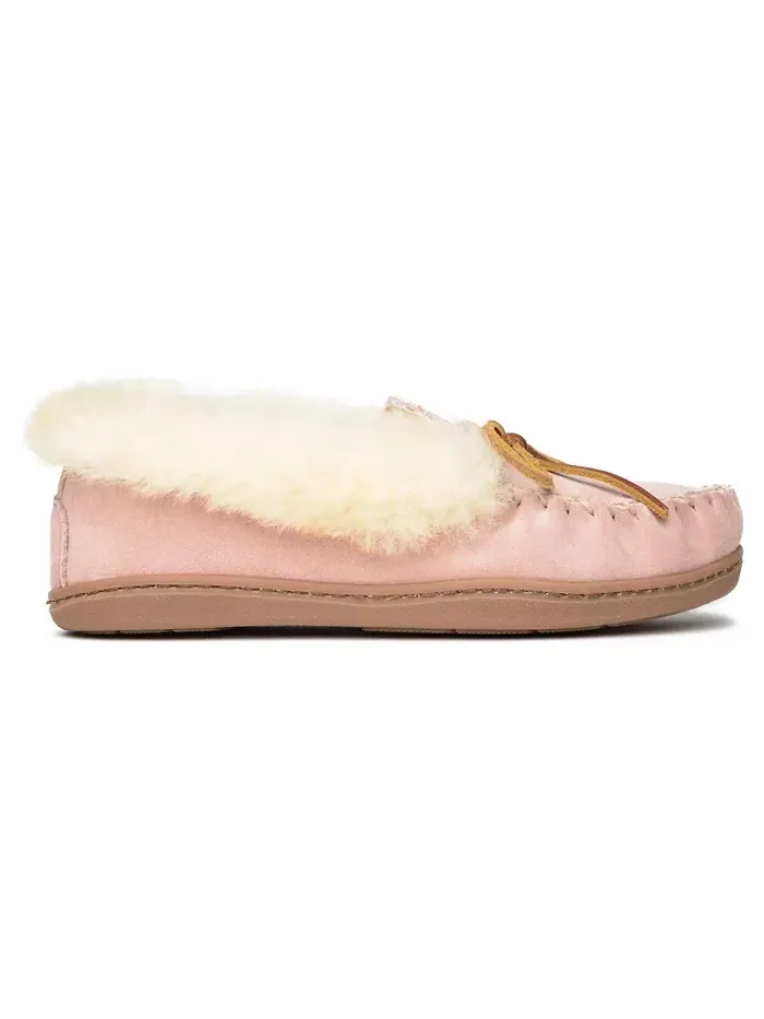 Женские альпийские тапочки из овчины Minnetonka — изображение 2 из 6, розовый