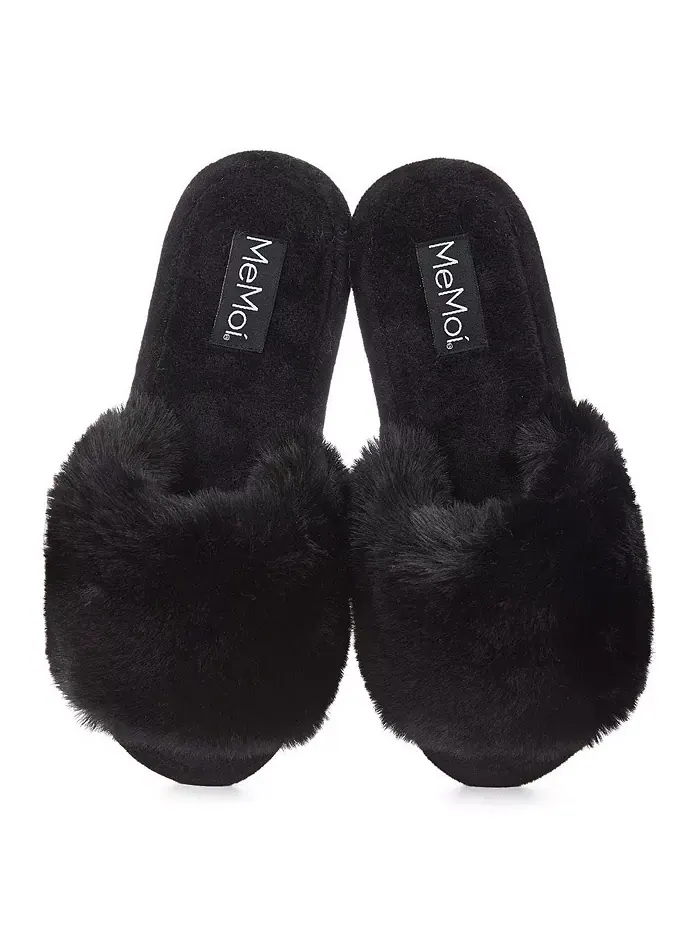Женские тапочки Bette Plush MeMoi — изображение 2 из 2, черный