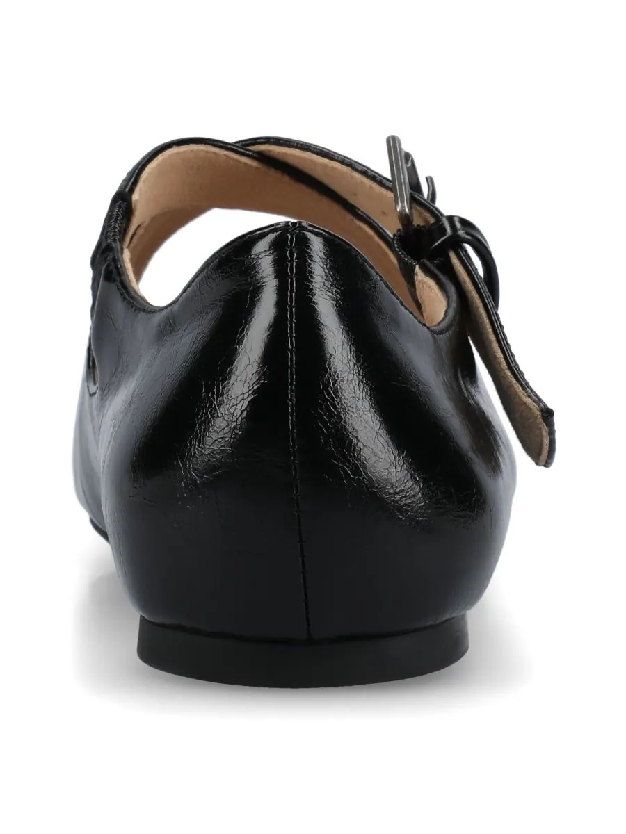 Женские балетки Ivanna Crisscross Mary Jane Journee Collection — изображение 3 из 6, черный