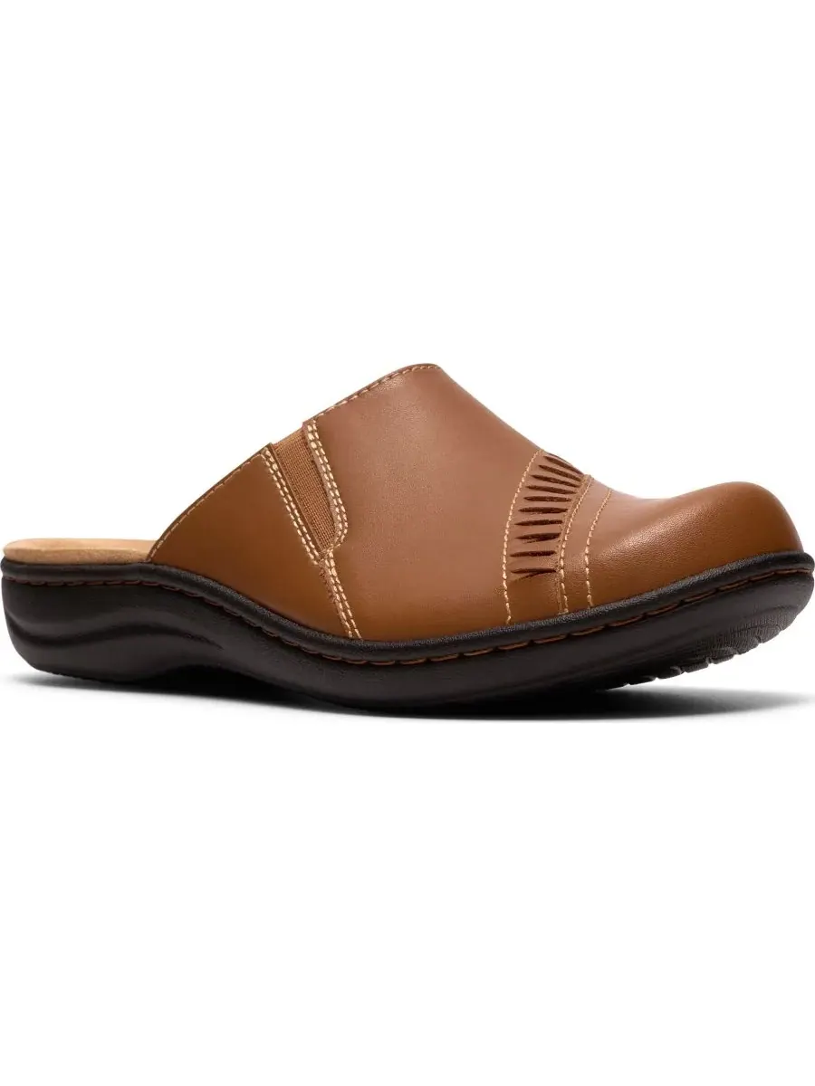 Мюли женские Clarks Laurieann Lux, без шнурков, кожаные — изображение 1 из 6, бежевый