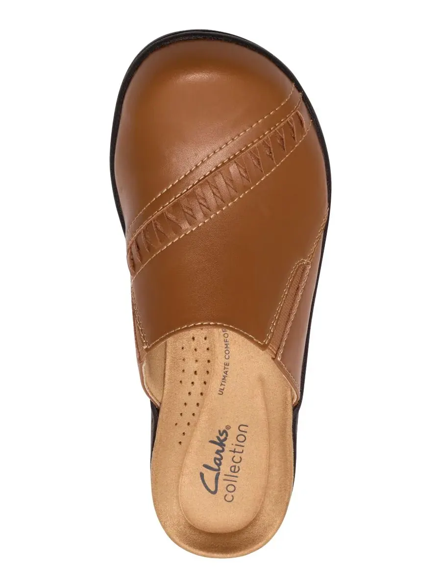 Мюли женские Clarks Laurieann Lux, без шнурков, кожаные — изображение 4 из 6, бежевый