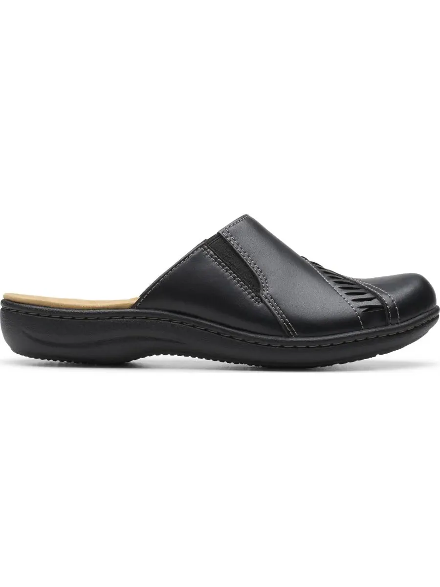 Мюли женские Clarks Laurieann Lux, без шнурков, кожаные — изображение 2 из 6, черный