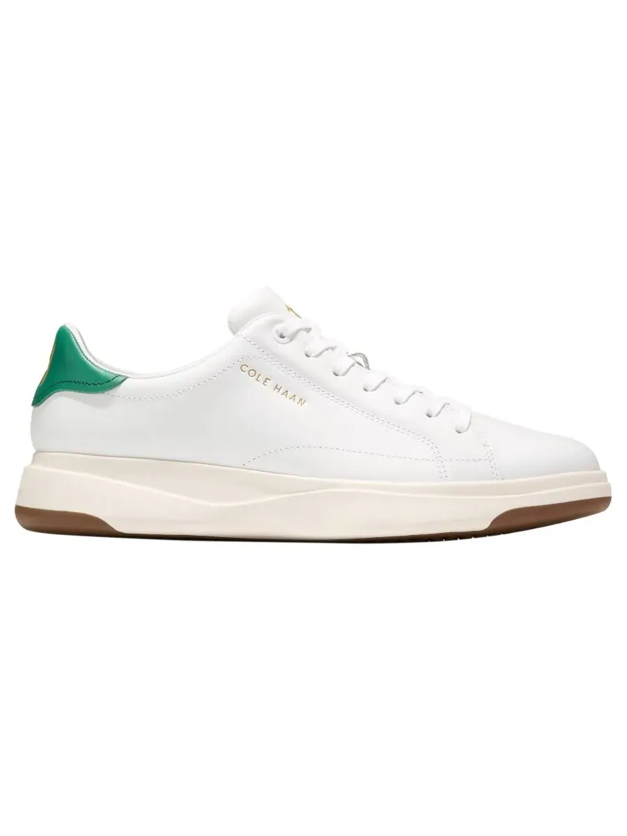 Мужские теннисные кроссовки GrandPro на шнуровке 2.0 Cole Haan — изображение 2 из 10, белый/зеленый