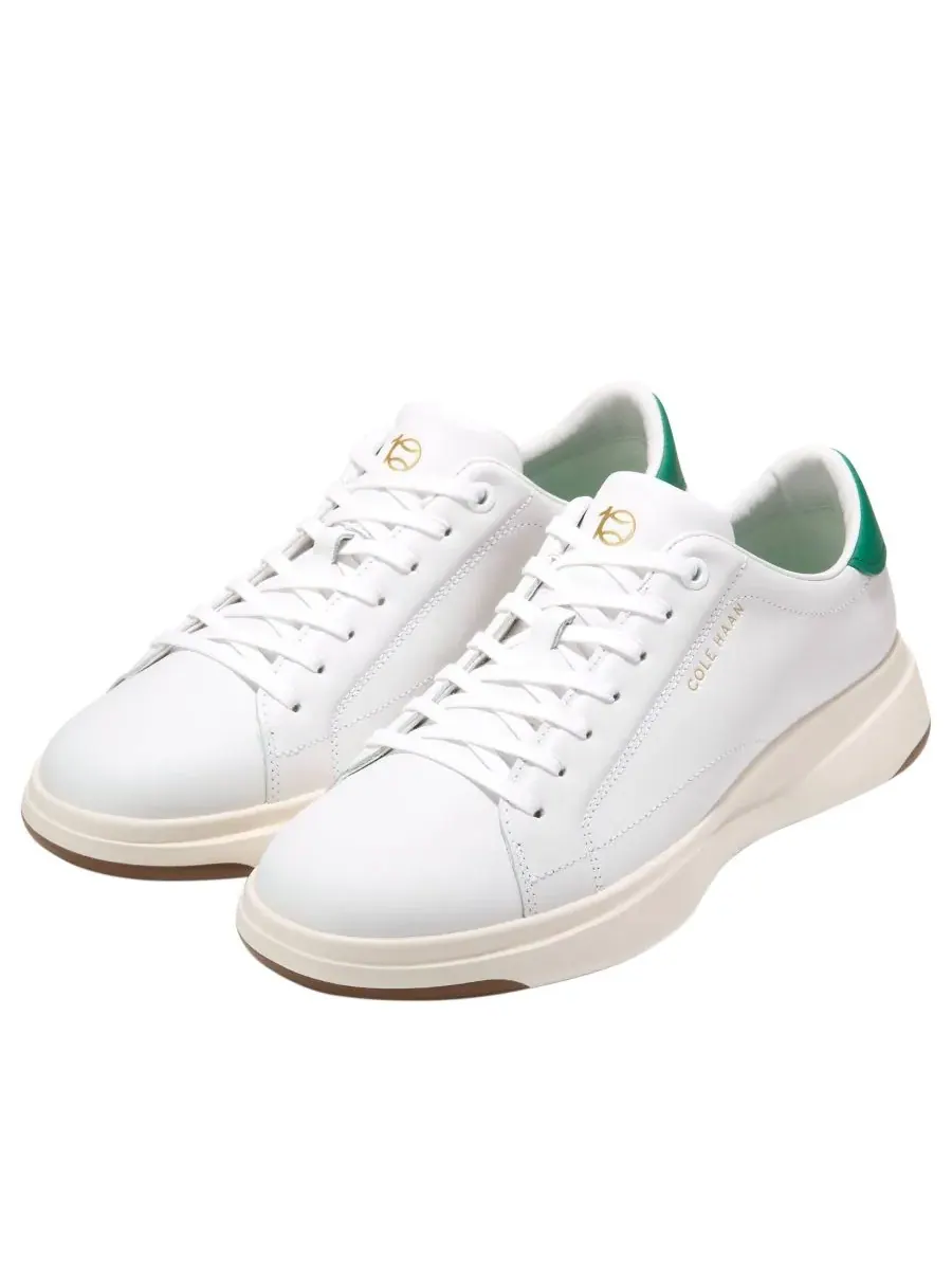 Мужские теннисные кроссовки GrandPro на шнуровке 2.0 Cole Haan — изображение 9 из 10, белый/зеленый