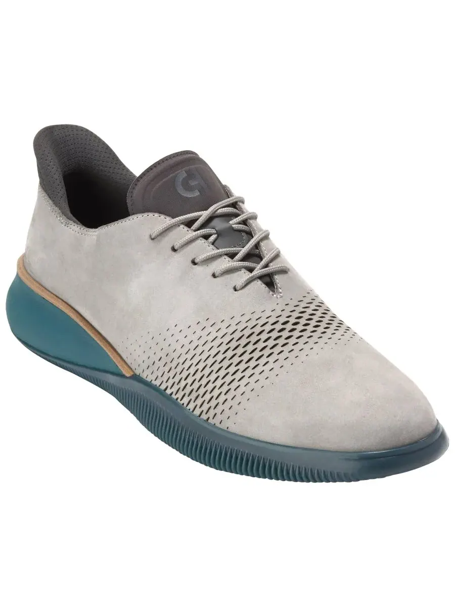 Мужские туфли-оксфорды Zerøgrand Laser Quick-On на шнуровке, размер 6 Cole Haan — изображение 1 из 9, серый