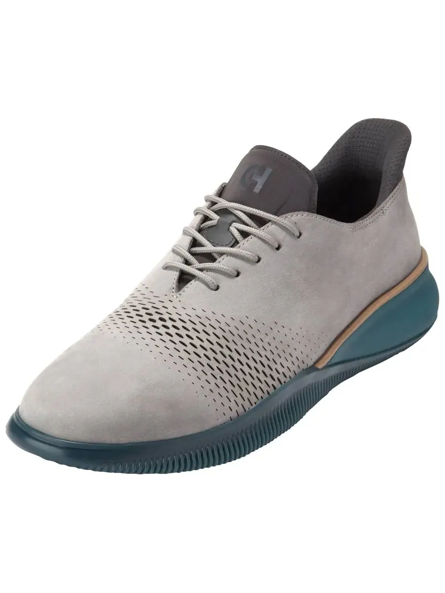 Мужские туфли-оксфорды Zerøgrand Laser Quick-On на шнуровке, размер 6 Cole Haan — изображение 5 из 9, серый