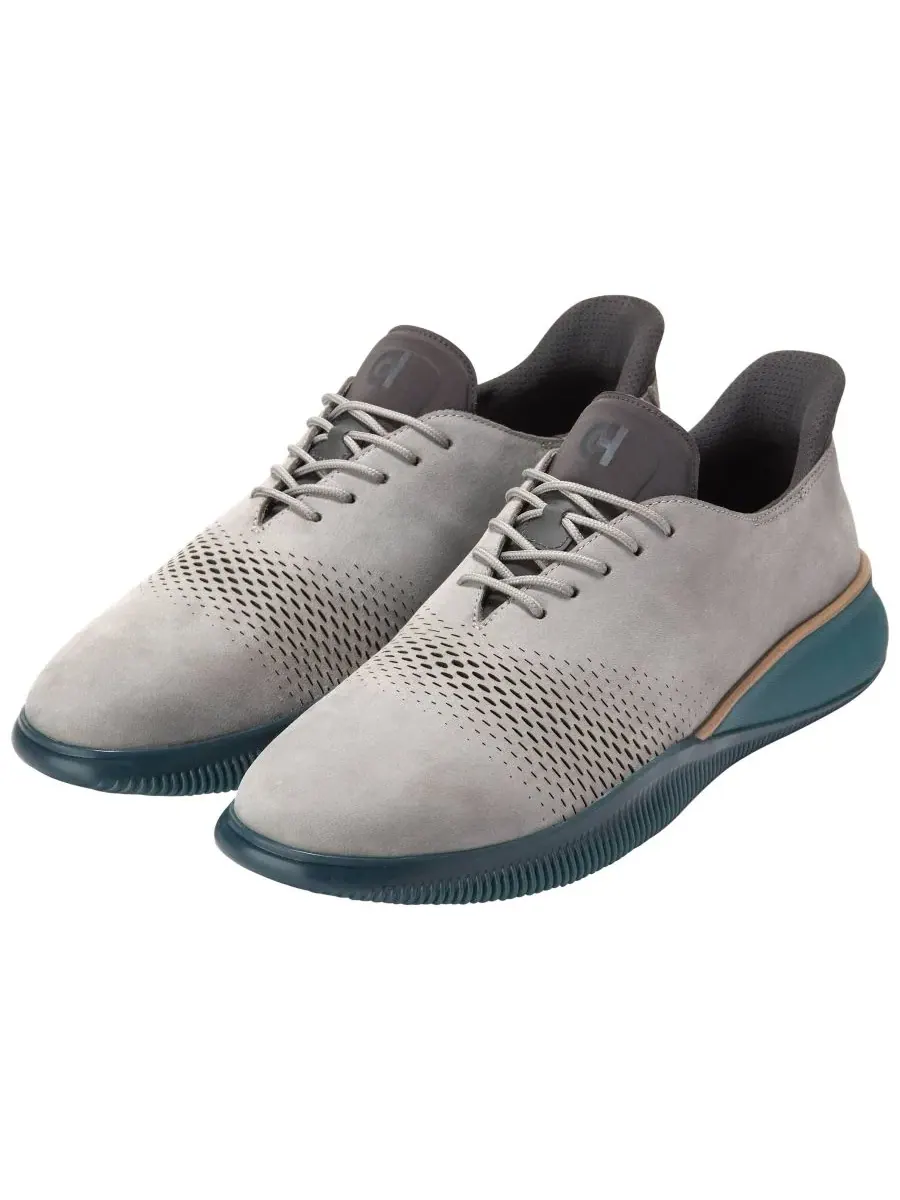 Мужские туфли-оксфорды Zerøgrand Laser Quick-On на шнуровке, размер 6 Cole Haan — изображение 8 из 9, серый