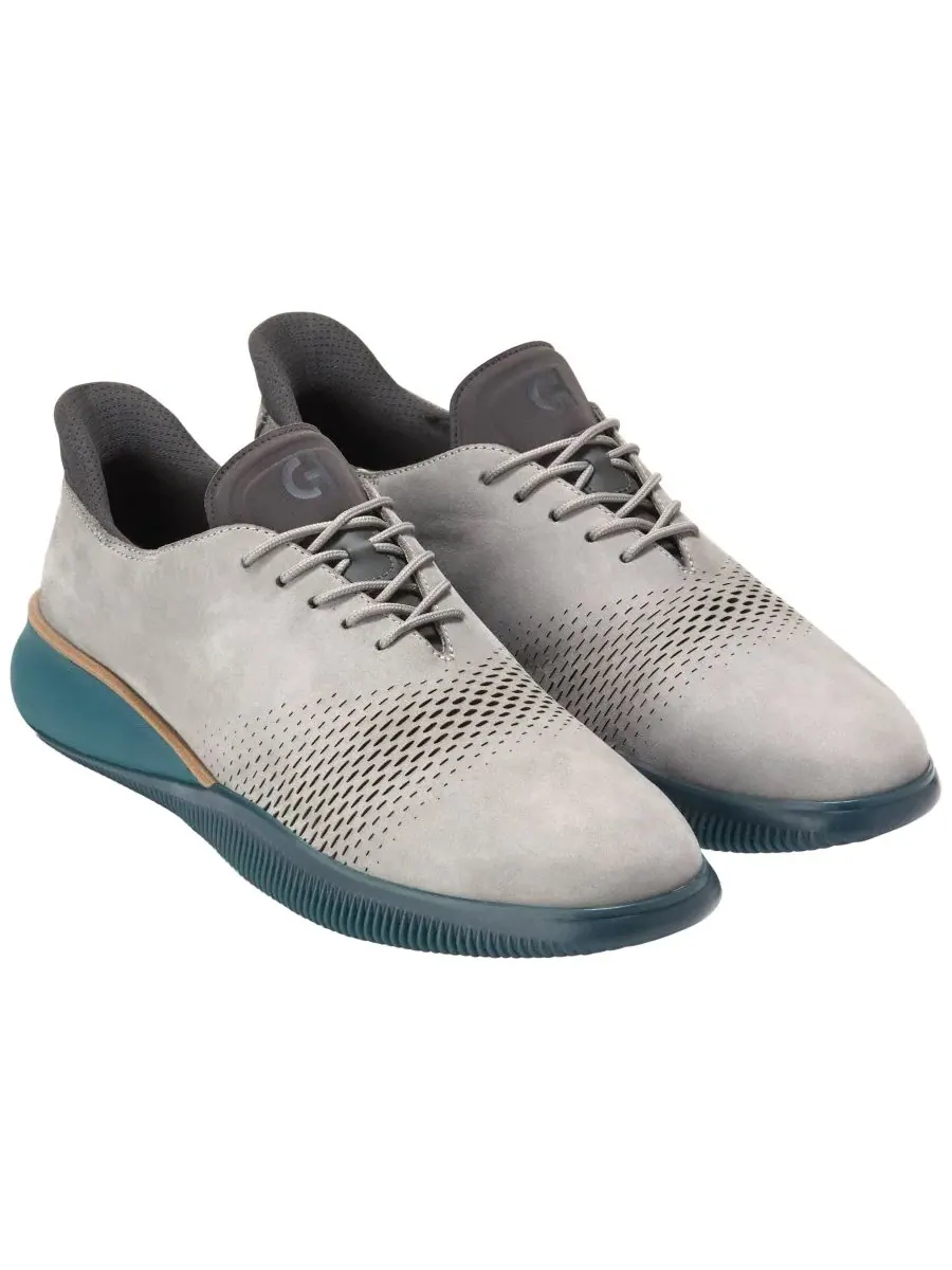 Мужские туфли-оксфорды Zerøgrand Laser Quick-On на шнуровке, размер 6 Cole Haan — изображение 9 из 9, серый